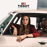 Tissot SRV White Mother of Pearl Dial Black Leather Strap Watch for Women - T160.110.36.113.00 Authentic Buy Shop Now
