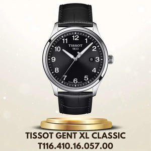 Tissot T-Sport Gent XL Black Dial Black Leather Strap Watch for Men - T116.410.16.057.00 Authentic Buy Shop Now