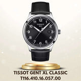 Tissot T-Sport Gent XL Black Dial Black Leather Strap Watch for Men - T116.410.16.057.00 Authentic Buy Shop Now