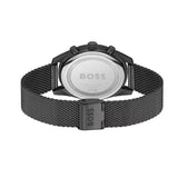 Hugo Boss Skytraveller Chronograph Black Dial Black Mesh Strap Watch for Men - 1514150 Buy Now By Hugo Boss