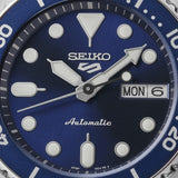 Seiko 5 Sports SKX Street Denim Blue Dial Silver Steel Strap Watch for Men - SRPL77K1 Authentic Buy Shop Now