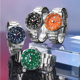 Citizen Mechanical Automatic Orange Dial Silver Steel Strap Watch for Men - NJ0128-80X Buy Now By Citizen