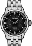 Seiko Presage Cocktail Time Automatic Black Dial Silver Steel Strap Watch for Men - SRPE17J1 Authentic Buy Shop Now
