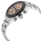 Seiko Prospex Speedtimer Solar Chronograph Gold Dial Silver Steel Strap Watch for Men - SSC817 Authentic Buy Shop Now