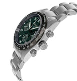 Seiko Prospex Speedtimer Solar Chronograph Green Dial Silver Steel Strap Watch for Men - SSC933 Authentic Buy Shop Now