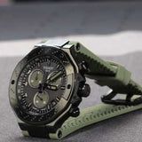 Tissot T Race Chronograph Black Dial Green Rubber Strap Watch for Men - T141.417.37.061.02 Buy Now By Tissot