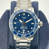 Tissot Seastar 1000 Powermatic 80 Blue Dial Silver Steel Strap Watch for Men - T120.407.11.041.03 Authentic Buy Shop Now