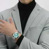 Hugo Boss Strike Turquoise Blue Dial Silver Steel Strap Watch for Men - 1514171 Buy Now By Hugo Boss