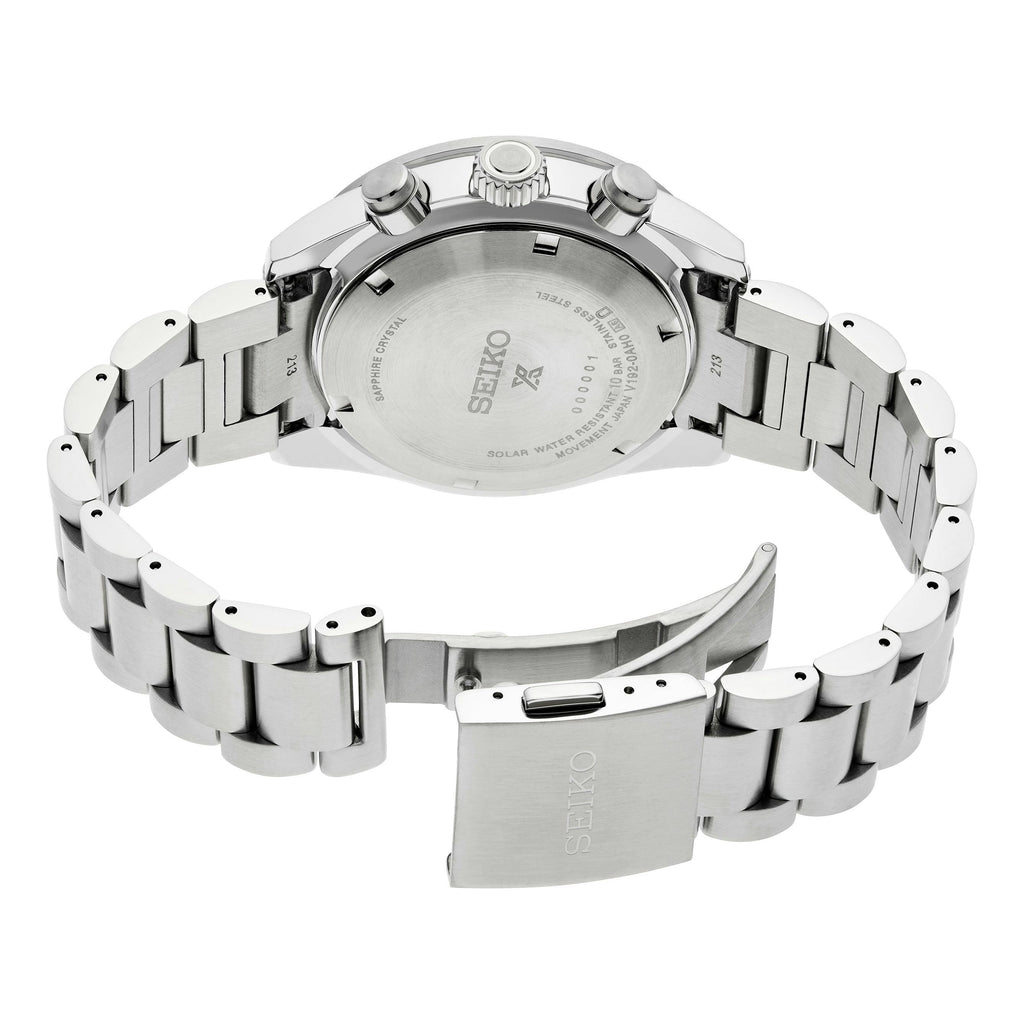 Seiko Prospex Speedtimer Solar Chronograph Grey Dial Silver Steel Strap Watch for Men - SSC939 Buy Now By Seiko