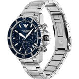 Emporio Armani World Explorer Chronograph Blue Dial Silver Steel Strap Watch for Men - AR11681 Buy Now By Emporio Armani