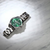 Maserati Competizione Chronograph Green Dial Silver Steel Strap Watch for Men - R8853100044 Authentic Buy Shop Now
