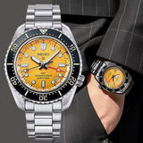 Seiko Prospex The Night of Siam Limited Edition Yellow Dial Silver Steel Strap Watch for Men - SPB487J1 Authentic Buy Shop Now