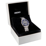Seiko 5 Sports SKX Street Denim Blue Dial Silver Steel Strap Watch for Men - SRPL77K1 Authentic Buy Shop Now