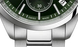 Tissot PR 100 Chronograph Green Dial Silver Steel Strap Watch for Men - T150.417.11.091.00 Authentic Buy Shop Now