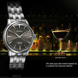 Seiko Presage Cocktail Time Automatic Black Dial Silver Steel Strap Watch for Men - SRPE17J1
