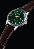 Seiko Presage Cocktail Time Automatic Green Dial Brown Leather Strap Watch for Men - SRPD37J1 Authentic Buy Shop Now