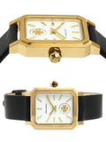 Tory Burch Robinson White Dial Black Leather Strap Watch for Women - TBW1504 Buy Now By Tory Burch