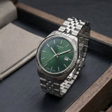 Tissot Ballade Quartz Green Dial Silver Steel Strap Watch for Men - T156.410.11.091.00 Authentic Buy Shop Now