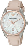 Emporio Armani Tazio Mother of Pearl Dial Pink Leather Strap Watch for Women - AR6133 Buy Now By Emporio Armani