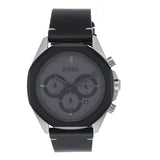 Hugo Boss Cloud Chronograph Grey Dial Black Leather Strap Watch for Men - 1514014 Authentic Buy Shop Now