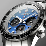 Seiko Speedtimer Solar US Special Edition Blue Dial Silver Steel Strap Watch for Men - SSC931 Buy Now By Seiko