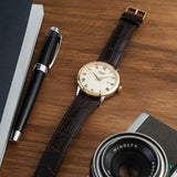 Tissot Classic Dream Ivory Dial Brown Leather Strap Watch for Men - T129.410.26.263.00 Authentic Buy Shop Now