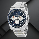 Maserati Velocità Chronograph Blue Dial Silver Steel Strap Watch for Men - R8873652005 Authentic Buy Shop Now