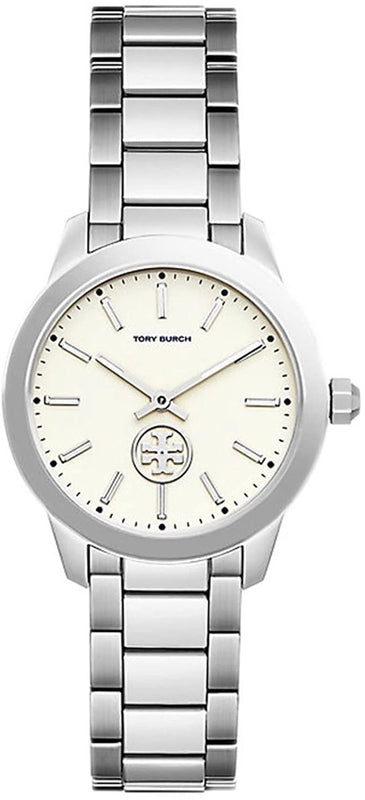 Tory Burch Collins White Dial Silver Steel Strap Watch for Women - TBW1301 Buy Now By Tory Burch