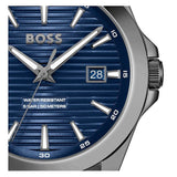 Hugo Boss Strike Blue Dial Gunmetal Grey Steel Strap Watch for Men - 1514175 Buy Now By Hugo Boss
