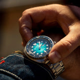 Seiko US Special Edition Automatic Green Dial Silver Steel Strap Watch for Men - SRPH57 Buy Now By Seiko