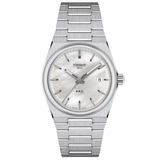 Tissot PRX Quartz Mother of Pearl Dial Silver Steel Strap Watch for Women- T137.210.11.111.00 Authentic Buy Shop Now