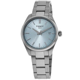 Tissot PR 100 Chronograph Light Blue Dial Silver Steel Strap Watch for Men - T150.417.11.351.00 Authentic Buy Shop Now