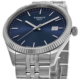 Tissot Ballade Quartz Blue Dial Silver Steel Strap Watch for Men - T156.410.11.041.00 Authentic Buy Shop Now