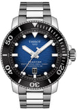 Tissot Seastar 2000 Professional Powermatic 80 Blue Dial Silver Steel Strap Watch for Men - T120.607.11.041.01 Authentic Buy Shop Now