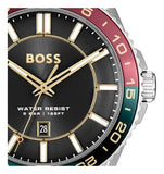 Hugo Boss Runner 3H Black Dial Silver Steel Strap Watch for Men - 1514210 Buy Now By Hugo Boss