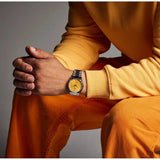 Citizen Tsuyosa Automatic Yellow Dial Silver Steel Strap Watch for Men - NJ0150-56Z Authentic Buy Shop Now