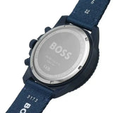 Hugo Boss Admiral Chronograph Blue Dial Blue Nylon Strap Watch for Men - 1513919 Authentic Buy Shop Now