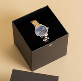 Emporio Armani Three Hand Blue Dial Two Tone Steel Strap Watch for Women - AR11597 Buy Now By Emporio Armani