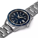 Seiko Presage Style60's Automatic Blue Dial Silver Steel Strap Watch for Men - SRPG05J1 Authentic Buy Shop Now
