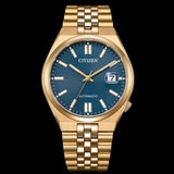 Citizen Tsuyosa 60 Automatic Blue Dial Rose Gold Steel Strap Watch for Men - NK0023-57L Authentic Buy Shop Now