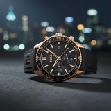 Hugo Boss Runner Chronograph Black Dial Black Silicone Strap Watch for Men - 1514168 Buy Now By Hugo Boss