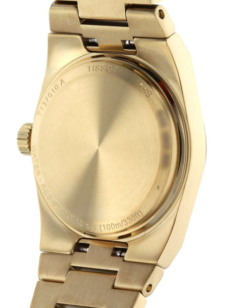 Tissot PRX 25mm Gold DIal Gold Steel Strap Watch for Women - T137.010.33.021.00 Authentic Buy Shop Now