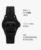 Emporio Armani World Explorer Orange Dial Black Silicone Strap Watch for Men - AR11684 Buy Now By Emporio Armani