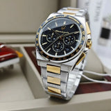 Maserati Velocità Chronograph Black Dial Two Tone Steel Strap Watch for Men - R8873652003 Authentic Buy Shop Now