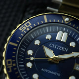 Citizen Mechanical Automatic Blue Dial Two Tone Steel Strap Watch for Men - NJ0174-82L Buy Now By Citizen