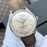 Tissot Chemin des Tourelles Automatic Powermatic 80 Ivory Dial Green Leather Strap Watch for Men - T139.407.16.261.00 Authentic Buy Shop Now