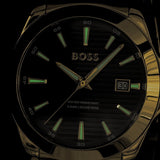 Hugo Boss Strike Blue Dial Gold Steel Strap Watch for Men - 1514172 Buy Now By Hugo Boss