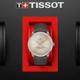 Tissot Chemin des Tourelles Automatic Powermatic 80 Ivory Dial Green Leather Strap Watch for Men - T139.407.16.261.00 Authentic Buy Shop Now