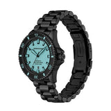 Emporio Armani Sea Explorer Turquoise Blue Dial Black Steel Strap Watch for Men - AR60084 Buy Now By Emporio Armani