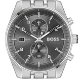 Hugo Boss Skytraveller Chronograph Grey Dial Silver Steel Strap Watch for Men - 1514151 Buy Now By Hugo Boss